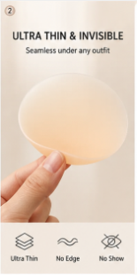 Reusable Silicone Nipple Cover - Backless Bra Sticky 리뷰 및 가격